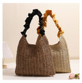 Ruffled Handle Shoulder Bag - DippedShop Wholesale - #3459