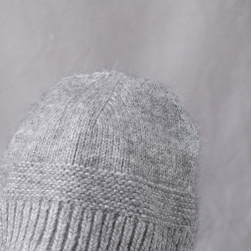 Simple Cute Pom-Pom Earflap Knit Beanie 6W6HAT692