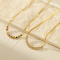 Minimalist Colorful Sparkling Rhinestones Choker Necklace 6W6JNC633