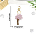 Creative Handmade Beaded Coconut Tree Pendant Keychain 6W10BBC817