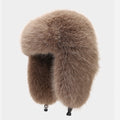 Fashion Solid Color Fuzzy Faux Fur Trapper Hat 6W6HAT530