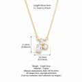 Elegant Gold Plated Heart Rhinestones Pendant Necklace 6W6JNC643