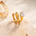 Snake Spiral Open Ring - DippedShop Wholesale - #5523