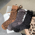 Leopard Bow Socks - DippedShop Wholesale - #2627