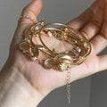 Retro Shell Pearl Gold Plated - DippedShop Wholesale - #9459