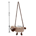 Cute Cartoon Lamb Hand-Crochet Crossbody Bag MK2CCR6W10BBG424