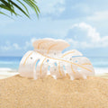 Funny Rhinestone Leaf Acetate Strong Hold Hair Claw 6W6HCP1639