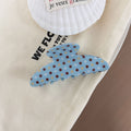 Vinyl Blue Polka Dot Hair Claw - DippedShop Wholesale - #4899