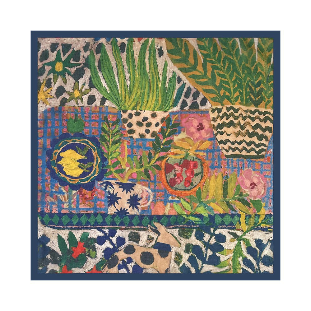 Retro Paisley Silk Scarf - DippedShop Wholesale - #1395