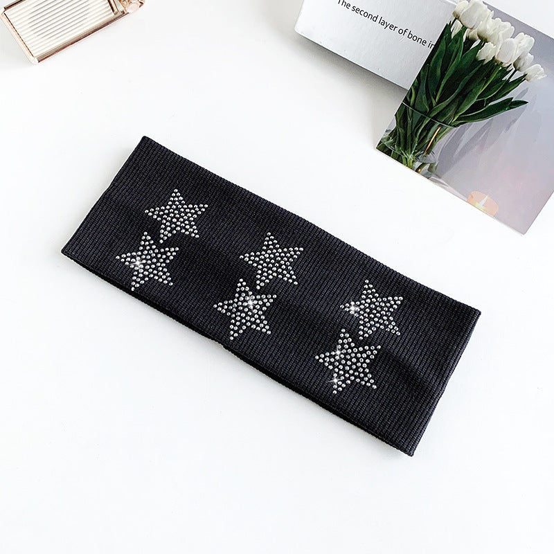 Rhinestone Star Knit Headband - DippedShop Wholesale - #5347