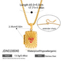 Trendy Oval Pendant Photo Locket Necklace 6W6JNC405L