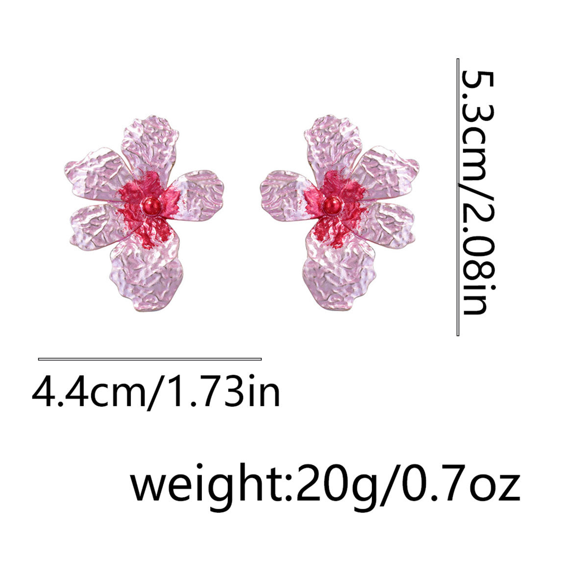 Color Block Flower Stud Earrings - DippedShop Wholesale - #5363