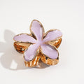 Cute Enamel Glaze Flower Metal Hair Claw MK2MBEP6W6HCP360