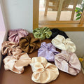 Oversized Solid Color Satin Elastic Scrunchies MK2BW6W6HSR48