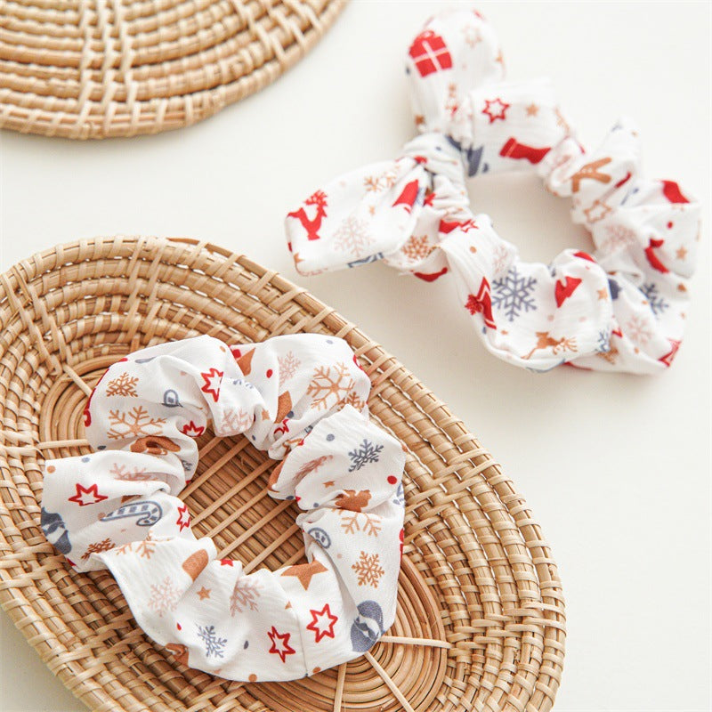 Polka Dot Plaid Hair Scrunchies - DippedShop Wholesale - #4035