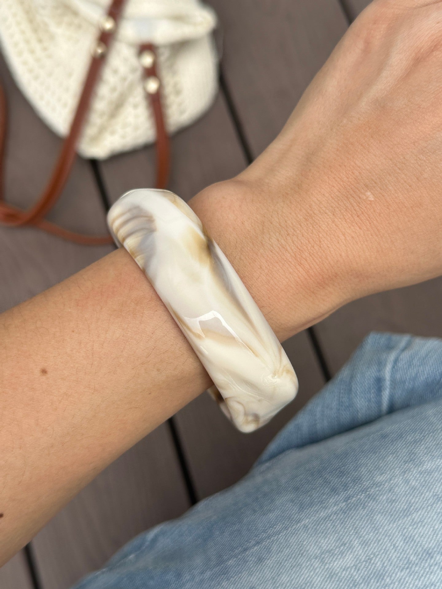 Irregular Geometric Resin Bracelets - DippedShop Wholesale - #7507
