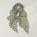 Chic Color Block Polka Dots Silk Scarf 6W6NSI253