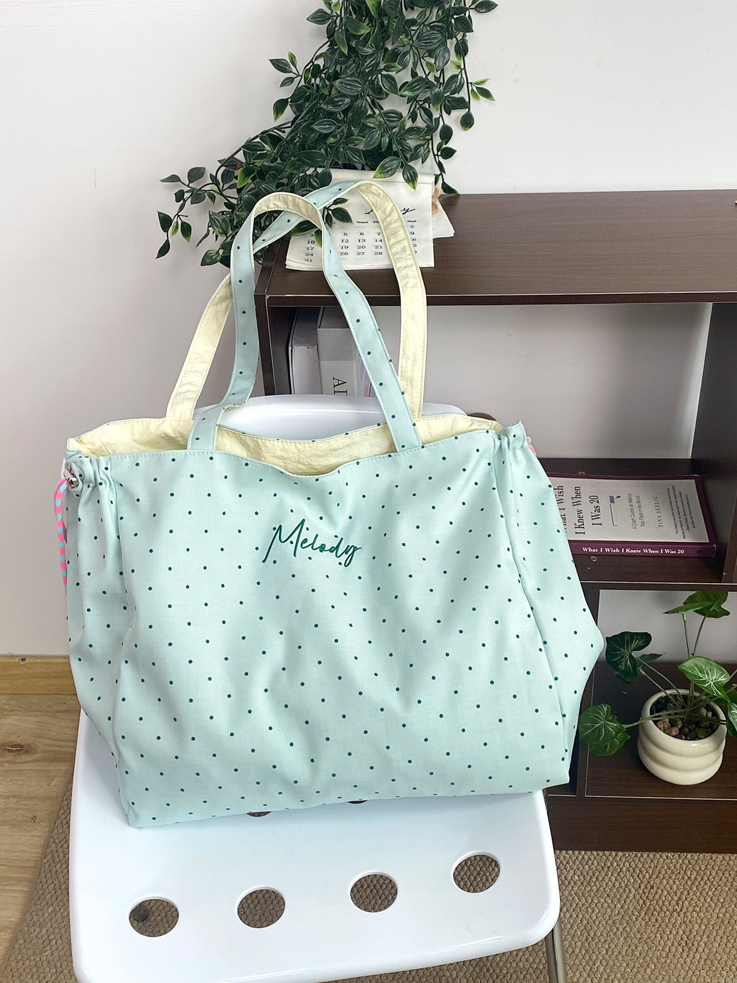 Stylish Star Reversible Drawstring Tote Bag MK2BLW6W10BBG568