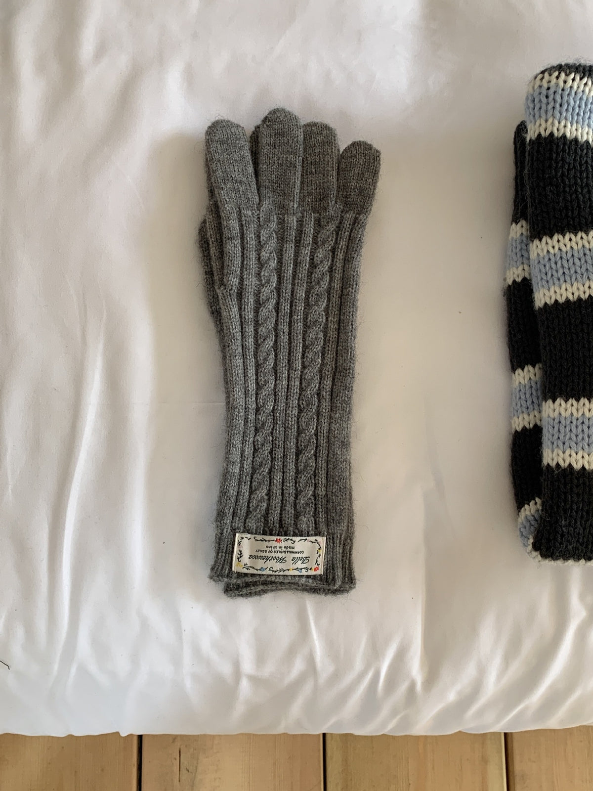 Long Knit Touchscreen Gloves - DippedShop Wholesale - #8003