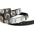 Punk Style Round Disc Leather Waist Belt 6W6JBT137