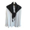 Striped Knit Triangle Scarf - DippedShop Wholesale - #6643