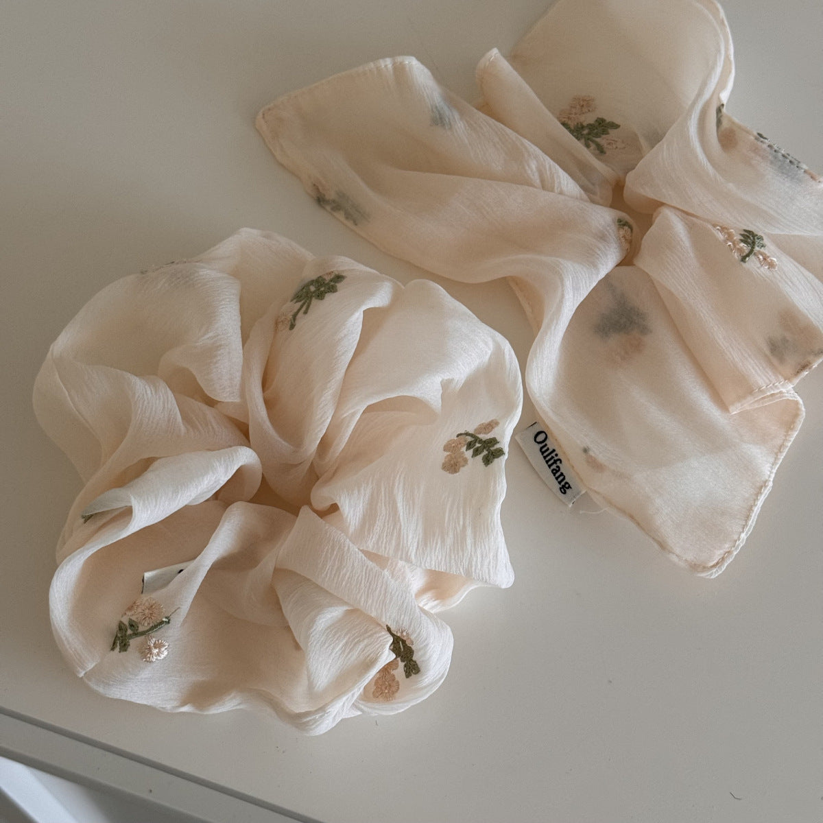 Floral Hair Scrunchie - DippedShop Wholesale - #9315