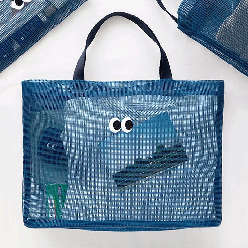 Cute Cartoon Mesh Hollow Out Stroage Bag 8BW6BOB401L