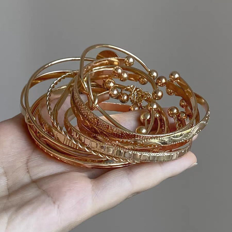 Vintage Gold Plated Layered St - DippedShop Wholesale - #0963