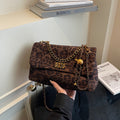 Vintage Leopard Print Square Crossbody Bag 6W10BBG2355