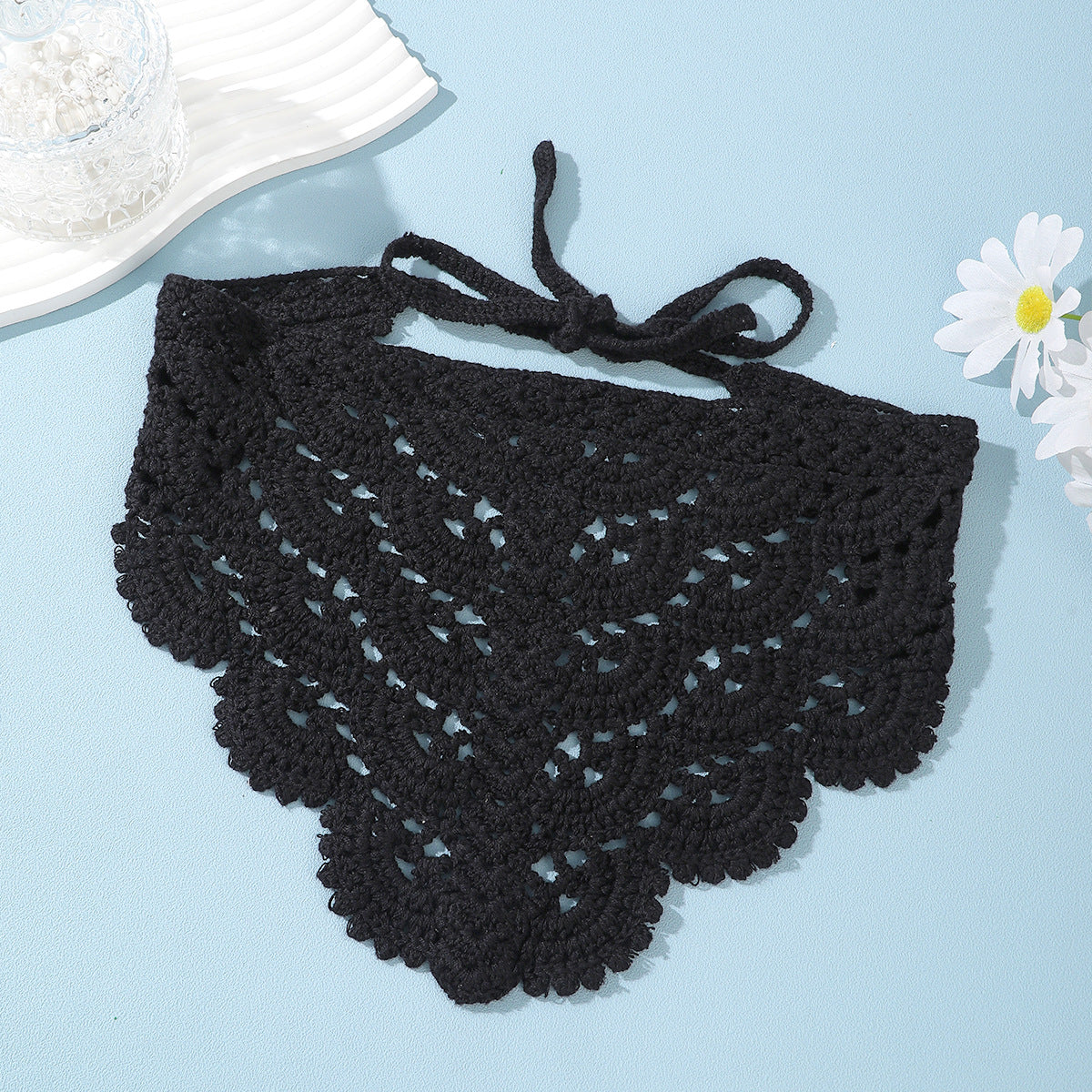 Elegant Floral Crochet Triangl - DippedShop Wholesale - #8531