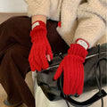 Long Knit Touchscreen Gloves - DippedShop Wholesale - #7379