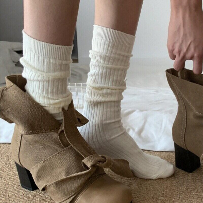 Slouchy Mid-Calf Socks - DippedShop Wholesale - #9315