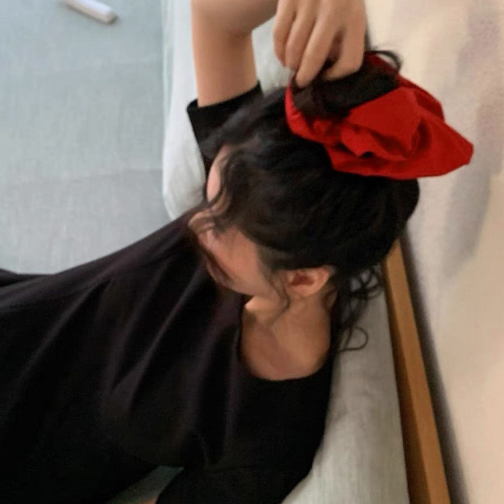 Pure Color Oversized Cotton Scrunchie 6W6HSR460