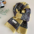 Striped Contrast Knit Scarf - DippedShop Wholesale - #0451