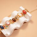 Retro Gold Plated Resin Floral - DippedShop Wholesale - #6707