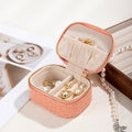 Trendy Portable Travel PU Jewelry Case 6W13HSJ125