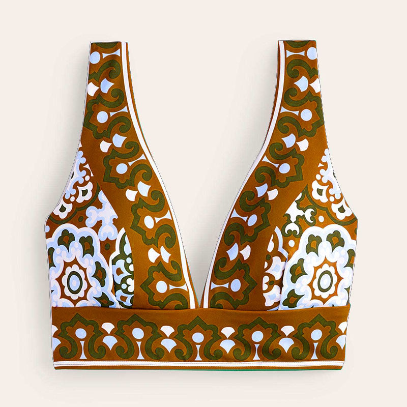 Vintage Flower Bikini Set - DippedShop Wholesale - #1587