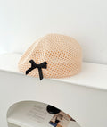 Elegant Bow Knot Hollow Crochet Beanie Hat MK2CK6W6HAT60