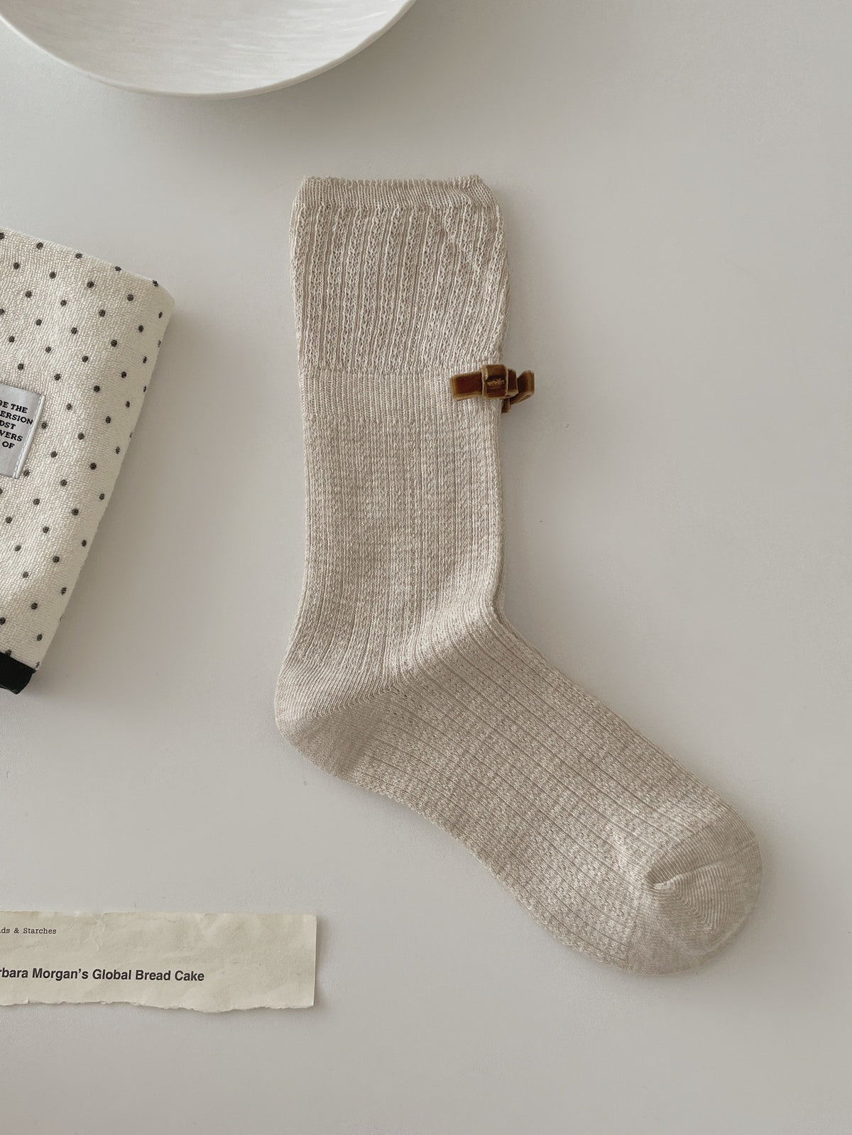 Bowknot Cotton Crew Socks - DippedShop Wholesale - #2963