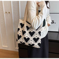 Stylish Heart Print Large Capacity Shoulder Bag 6W10BBG1765