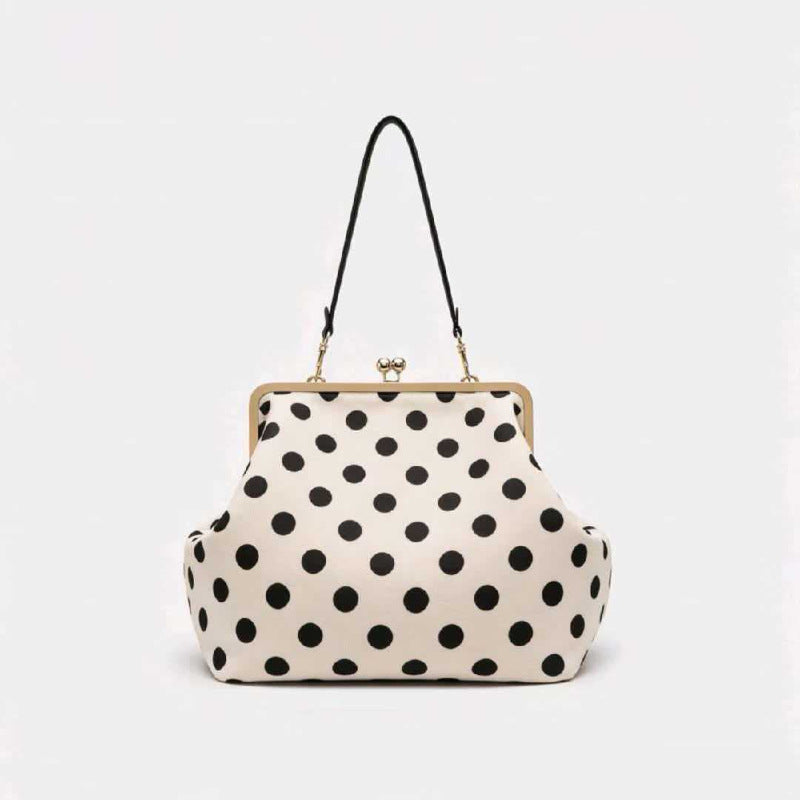 Trendy Polka Dot Color Block Evening Handbag 6W10BBG1979