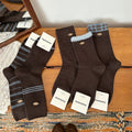 Winter Soft Color Block Slouch Crew Socks 6W8FSO543
