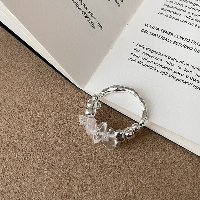 Irregular Crystal Beaded Ring - DippedShop Wholesale - #2035
