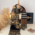 Reversible Plaid Tassel Shawl Scarf - DippedShop Wholesale - #6115