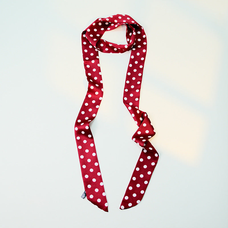 Polka Dot Silk Scarf - DippedShop Wholesale - #4211