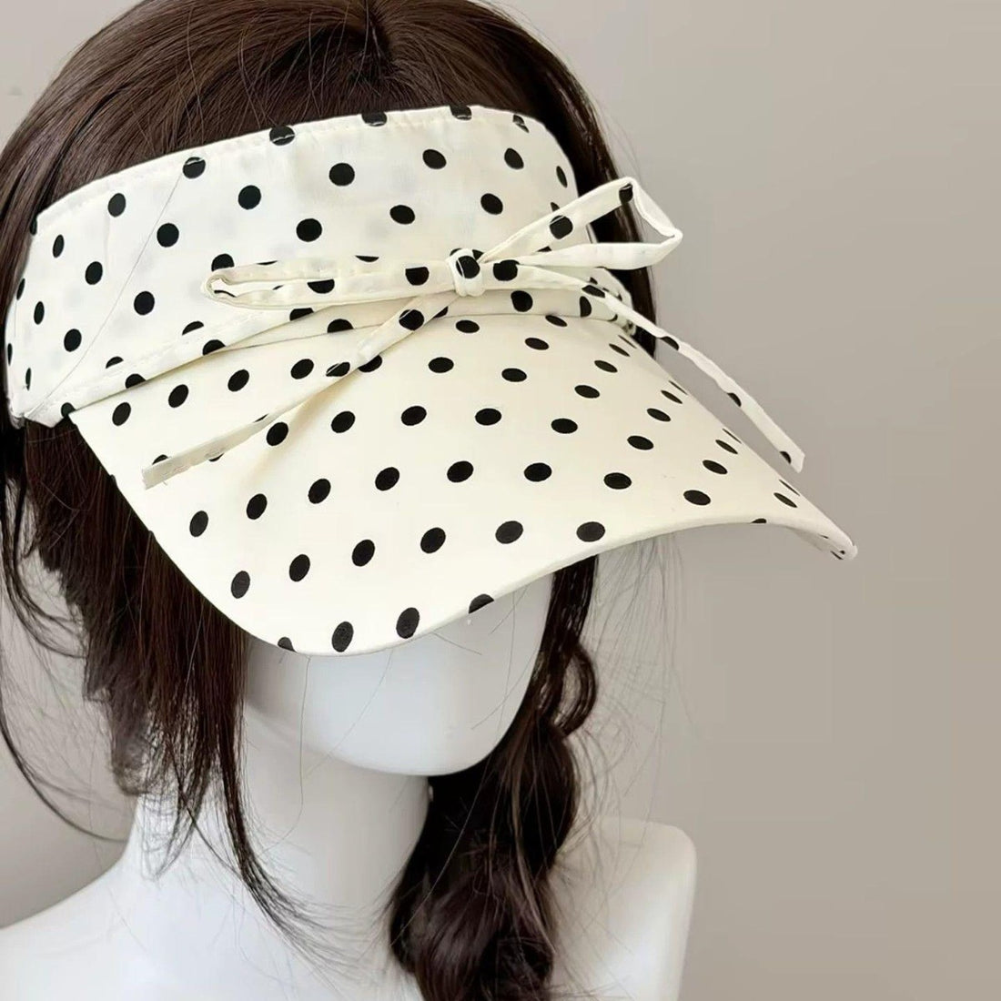 Bowknot Polka Dot Sun Hat - DippedShop Wholesale - #1971