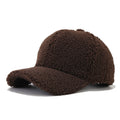 Winter Solid Color Fuzzy Plush Warm Baseball Cap 6W6HAT925