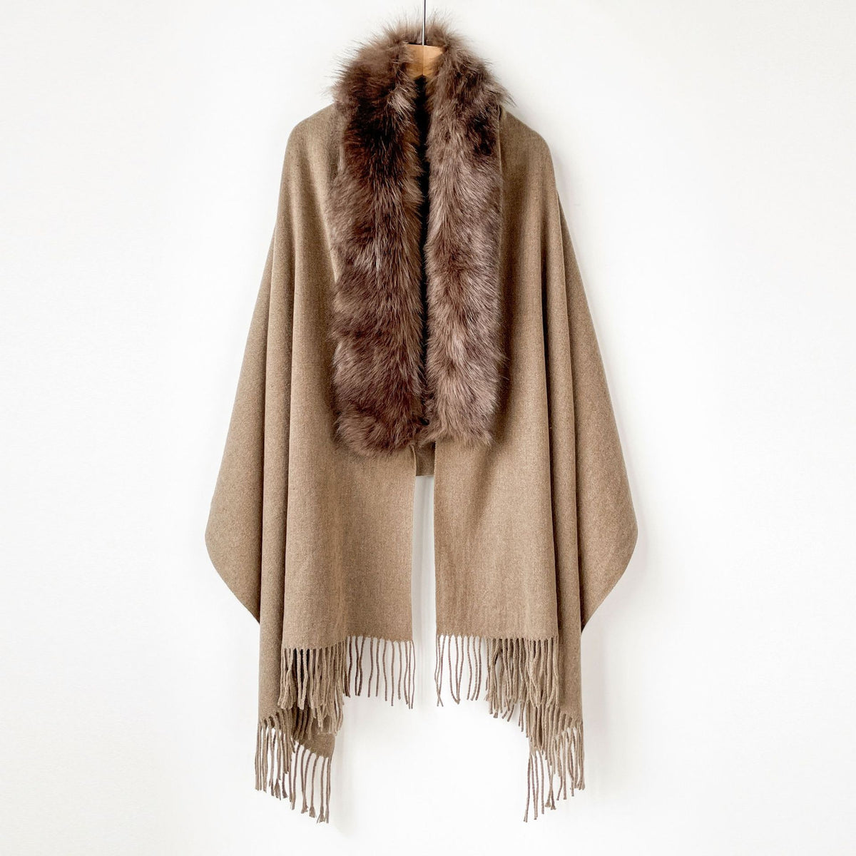 Faux Fur Leopard Shawl - DippedShop Wholesale - #3955