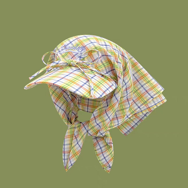 Classic Plaid Bow Tie Bandana Baseball Cap MK2BW6W6HAT101