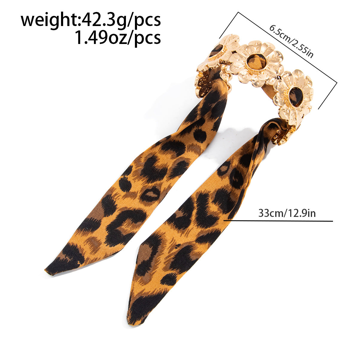 Vinatge Leopard Print Scarf Ho - DippedShop Wholesale - #0355